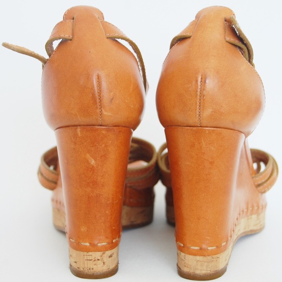 New Chloe T-Strap Wedge Sandal Size 40 - Picture 6 of 7